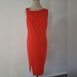 Marc New York Asymmetrical Orange Dress Size 14